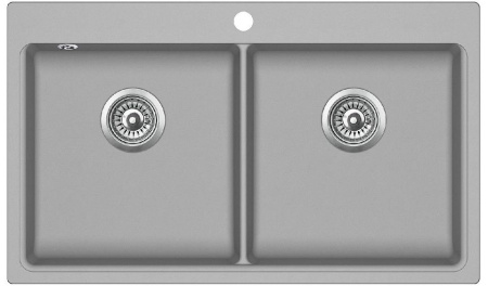 Кухонная мойка AQUASANITA Magna SQM200AW (argent 220)