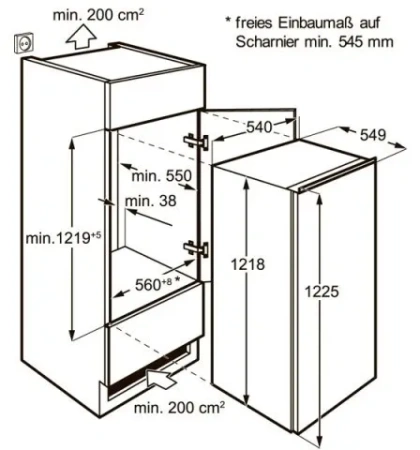 Холодильник ZANUSSI ZBA22421SA