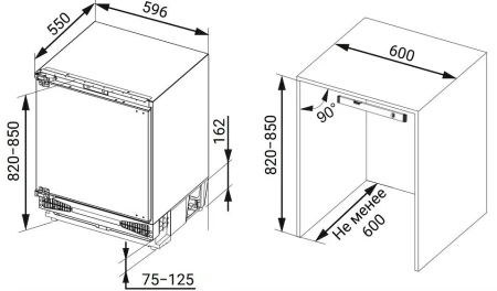 Морозильная камера WEISSGAUFF WFI-85 Inverter NoFrost