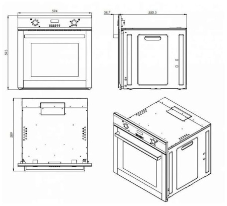 Духовой шкаф ZORG Technology BE6 BL