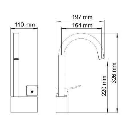 Смеситель WasserKraft Aller 1067 white