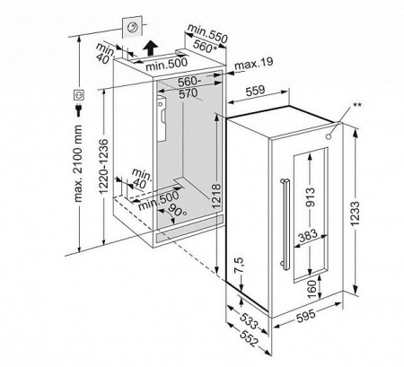 Винный холодильник LIEBHERR EWTdf 2353
