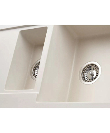 Кухонная мойка KUPPERSBERG MODENA 1,5B2D WHITE ALABASTER