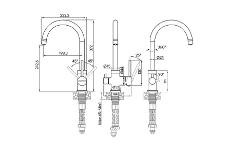 Смеситель PAULMARK Essen Es213211-BR