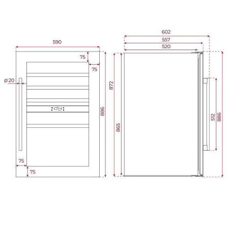 Винный шкаф TEKA RVI 20046 BLACK GLASS (113600011)