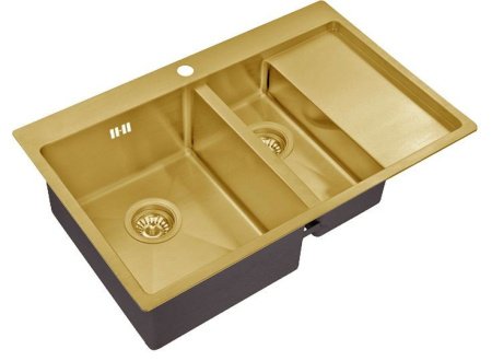 Кухонная мойка  ZORG SZR 5178-2-L BRONZE