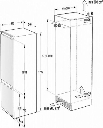 Холодильник GORENJE NRKI 2181 A1