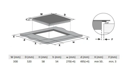Варочная поверхность VARD VHI3260K
