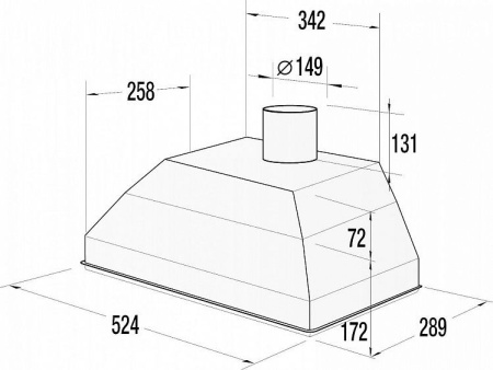 Вытяжка GORENJE BHI611AS