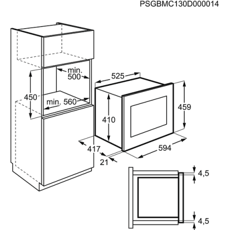 Микроволновая печь ELECTROLUX KMFE 264 TEW