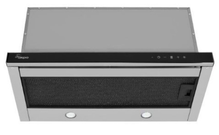 Вытяжка AKPO WK-7 Light touch glass twin II 60 черное стекло/нержавейка
