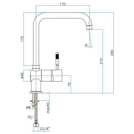 Смеситель FIORE Xenon 44CR5461