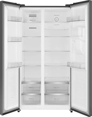 Холодильник WEISSGAUFF WSBS 590 Inverter NoFrost Water Dispenser Grey