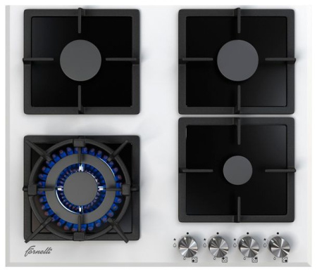 Рабочая варочная поверхность FORNELLI pga 60 quadro wh