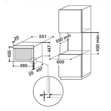 Микроволновая печь WHIRLPOOL AMW507/IX
