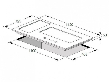Варочная поверхность Fulgor Milano QH 1124 G WK нержавеющая сталь