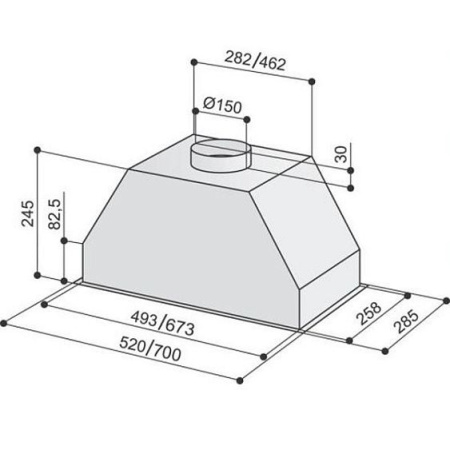 Вытяжка BEST P 580 IX 52