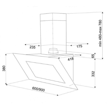 Вытяжка TEKA DVT 650 black
