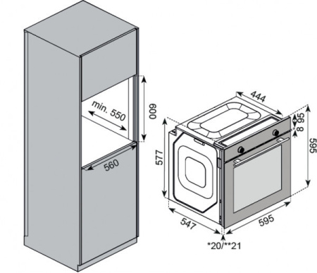 Духовой шкаф KUPPERSBERG HF 610 W