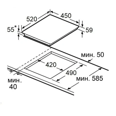 Варочная поверхность MAUNFELD AVI4532BK