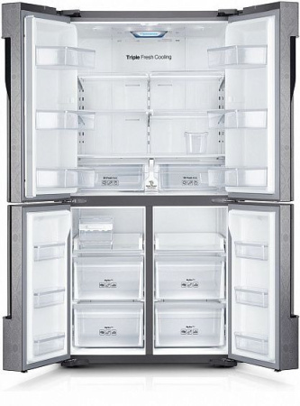 Холодильник Samsung RF905QBLAXW серебристый
