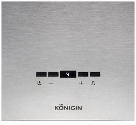 Островная вытяжка Konigin Geometry Inox/Black Glass