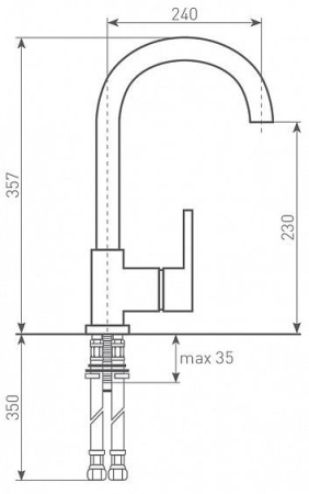 Смеситель Zigmund & Shtain ZS 1600 каменная соль