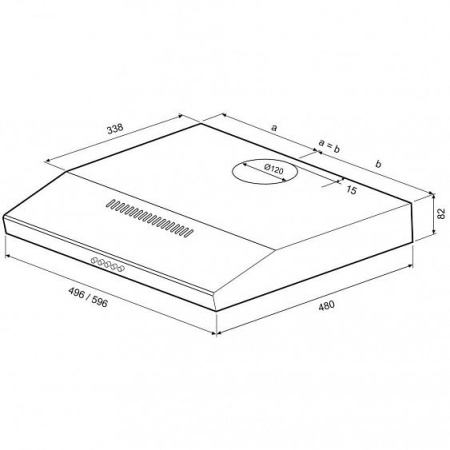 Вытяжка KRONA ERMINA 500 ivory PB