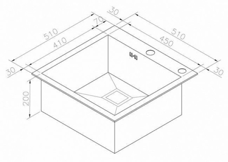 Кухонная мойка ZORG INOX K/A X-5151GX сталь