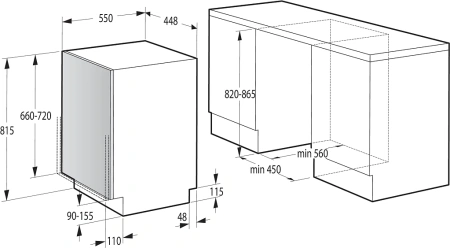 Посудомоечная машина GORENJE GV563E11