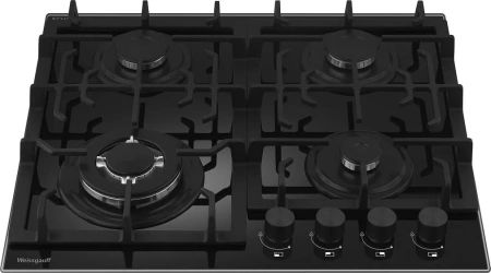 Варочная поверхность WEISSGAUFF HGG 641 BGSV Nano Glass