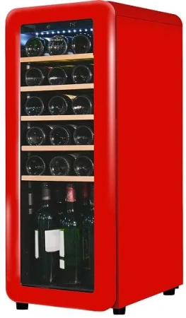 Винный шкаф TESLER CWC-248 RUBY RED LD — фото