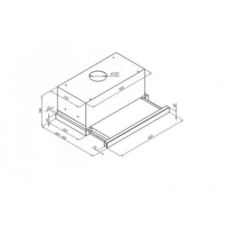 Встраиваемая вытяжка CIARKO SL-S T 60 Glass Black