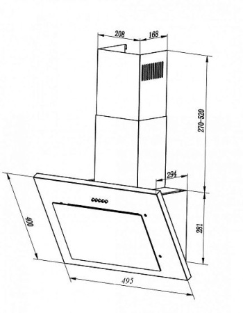 Вытяжка Lex MIKA 500 IVORY