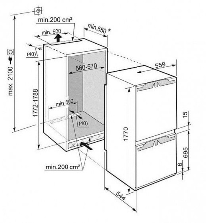 Холодильник LIEBHERR ICBN 3376-22 001