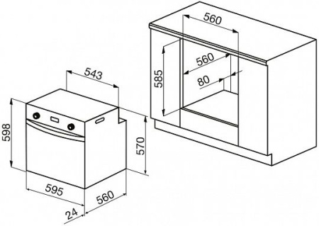 Духовой шкаф KORTING okb 460 rb