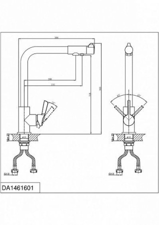 Смеситель D&K Rhein Schiller DA1461601