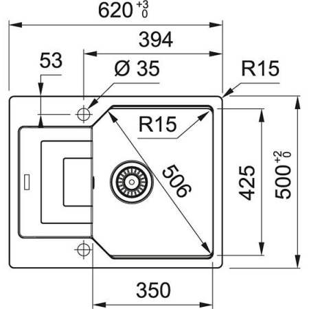 Кухонная мойка FRANKE Urban UBG 611-62 графит