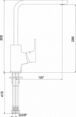 Смеситель E.C.A. Tiera 102118123EX