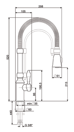 Смеситель SMEG midr7cr-2