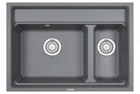 Кухонная мойка GRANULA KS-7302 алюминиум
