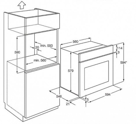 Духовой шкаф  AEG bp 731462 pm