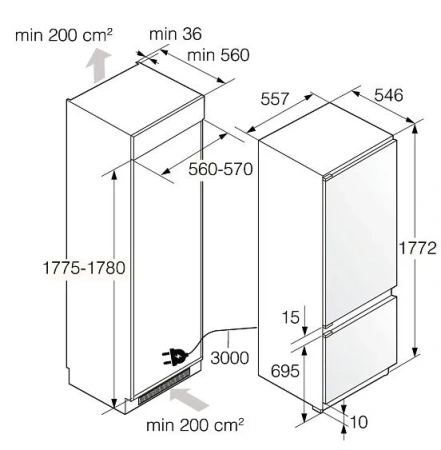 Холодильник ASKO RBC276DNC1