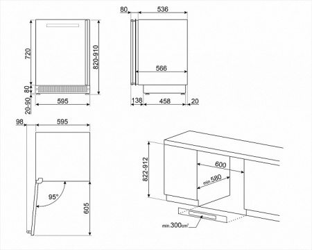 Винный шкаф SMEG CVI138LG