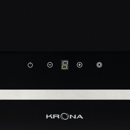 Вытяжка KRONA DOMENIKA 600 BLACK/INOX S