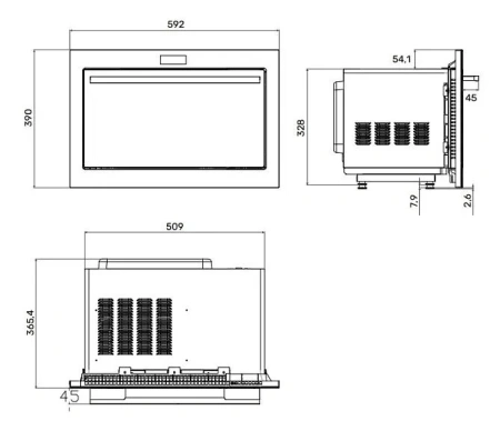 Микроволновая печь MONSHER MMH 1525 Noir