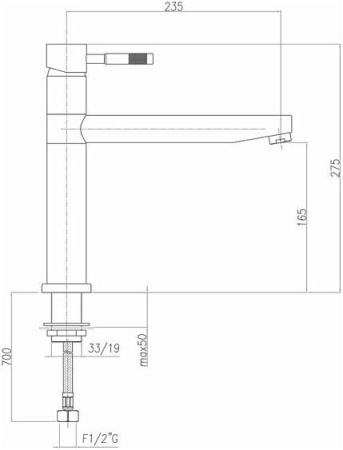 Смеситель FIORE Xenon 44WH5451 белый