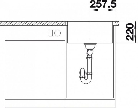 Кухонная мойка Blanco PLEON 5 SILGRANIT бетон гранит 525304