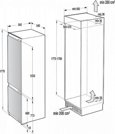 Холодильник GORENJE nrki 5181 lw