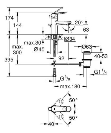 Смеситель GROHE Europlus 33156002